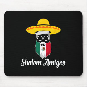 Mousepad Shalom Amigos - Judeu Mexicano Hanukkah Cinco De M