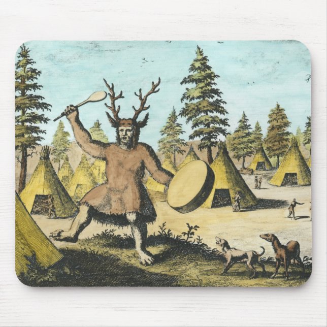 Mousepad Shaman do nativo americano (Frente)