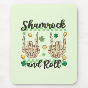 Mousepad Shamrock and Roll Hand Skeleton