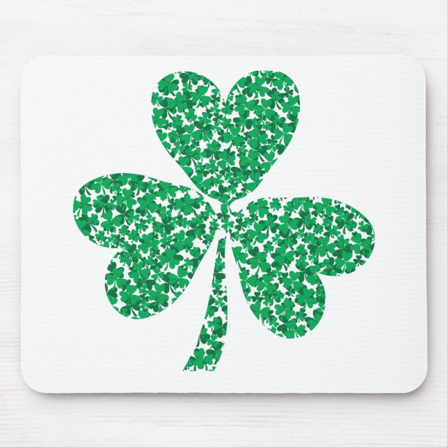 Mousepad Shamrock feito de pequenas camarões (Frente)