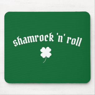 Mousepad Shamrock n roll Dia de São Patrício