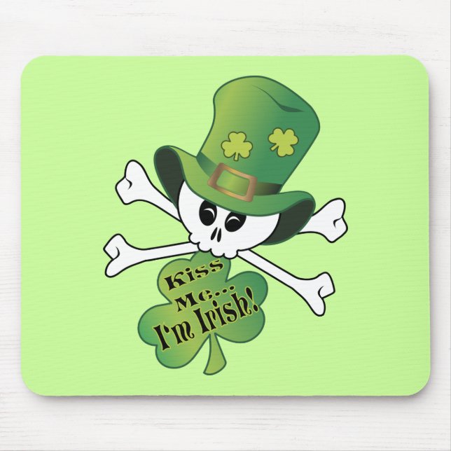 Mousepad Shamrock Skull (Frente)