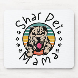 Mousepad Shar Pei Mama Shar Pei Mãe SharPei Lover