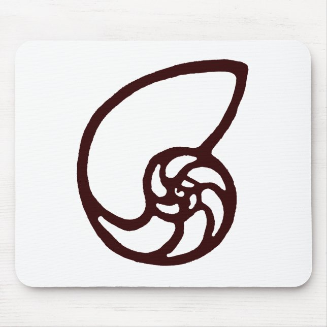 Mousepad Shell Cortou Brown Dk Gibney O MUSEUM (Frente)