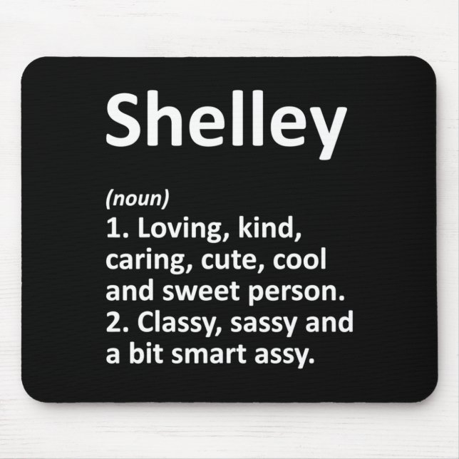 Mousepad Shelley Definition D Funny Birthday  (Frente)