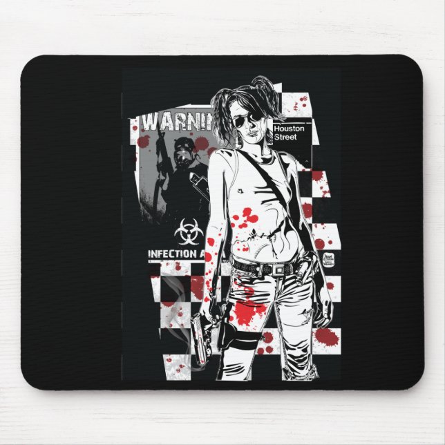 Mousepad Shelly-Zombi-Caçador (Frente)
