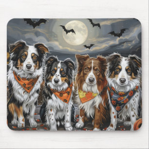 Mousepad Shepherd Halloween Spooky australiano