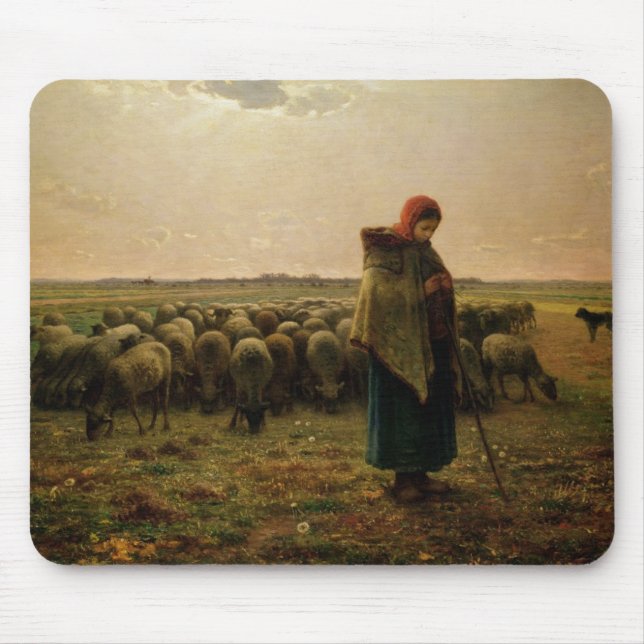 Mousepad Shepherdess com seu Flock, 1863 (Frente)