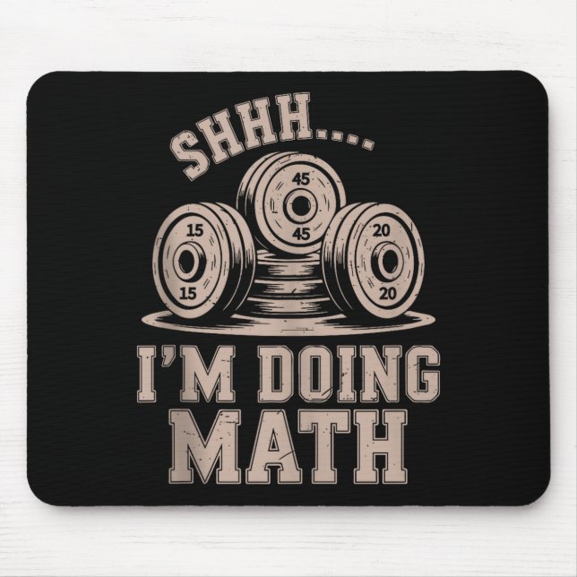 Mousepad Shhh Estou Fazendo Matemática Divertido Cristão Ac (Frente)