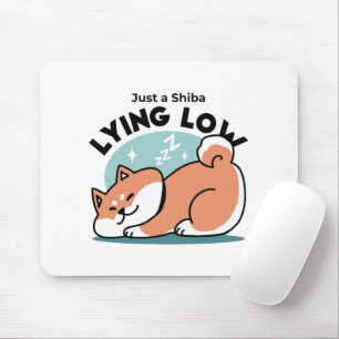 Mousepad Shiba Inu Relaxa Arte: Apenas uma Shiba Mentira Ba