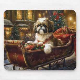 Mousepad Shih Tzu Christmas Fesason Season