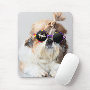Mousepad Shih Tzu Legal e divertido Óculos de sol fofo Foto