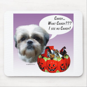 Mousepad Shih Tzu (natural) Halloween Candy