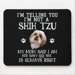 Mousepad Shih Tzu Shihtzu Engraçado Presente para Mãe Mamãe