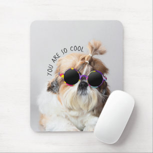 Mousepad Shih Tzu Você é tão Legal e divertido Óculos d