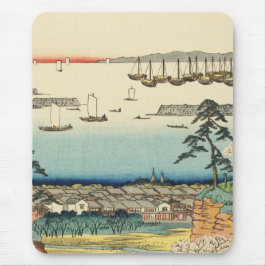 Mousepad Shinagawa, Japão: Impressão de Woodblock do