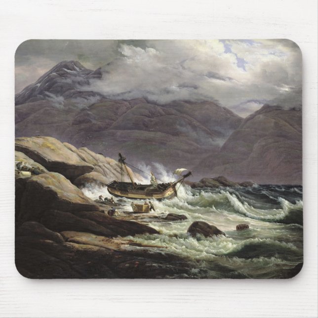 Mousepad Shipwreck na costa norueguesa, 1831 (Frente)