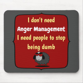 Mousepad Shirley Sheep Funny Sarcasm Anger Management Dumb