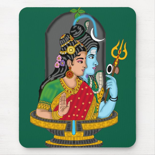 Mousepad Shiva Parvati – Amor Divino e Bênçãos (Frente)