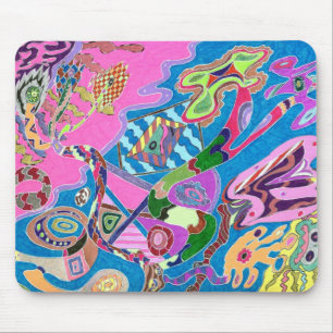 Mousepad Shore rosa, Abstrato Art