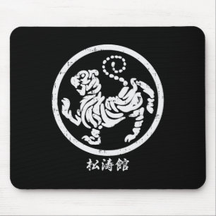 Mousepad Shotokan Tiger Karate Símbolo de Artes Marciais Ho