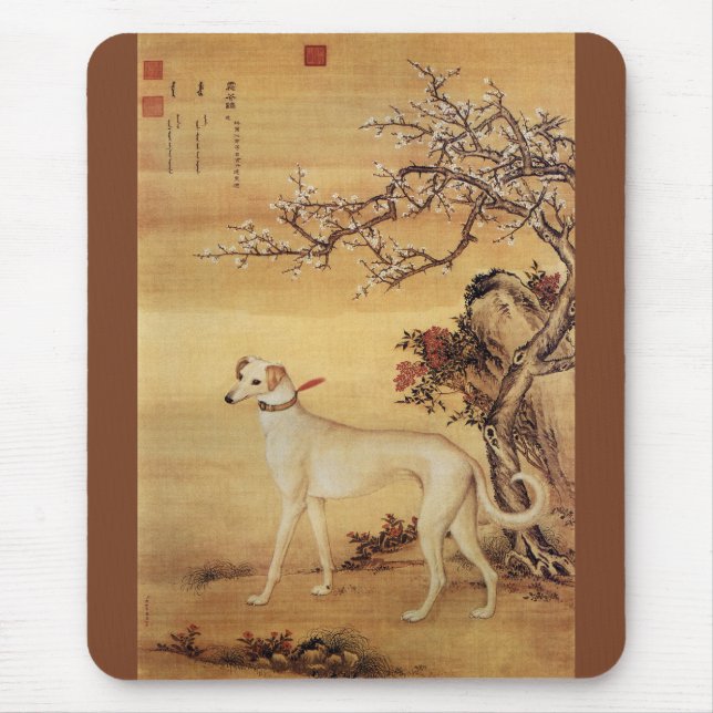 Mousepad Shuanghuayao~霜 花 鹞 ~Greyhound ~Giuseppe Castiglion (Frente)