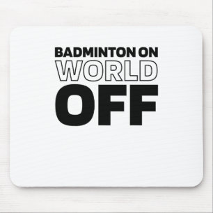 Mousepad Shuttle Racket - Tribunal Racquet Badminton no Mun