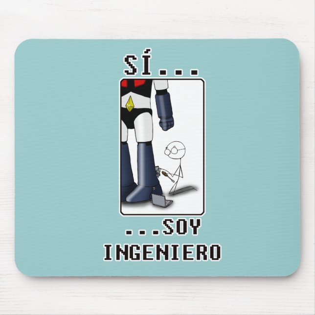 Mousepad Sí, soy ingeniero (Frente)