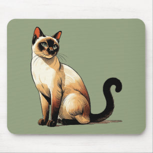Mousepad Siamese Cat
