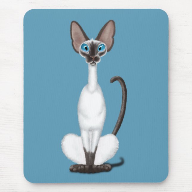 Mousepad Siamese Cat (Frente)