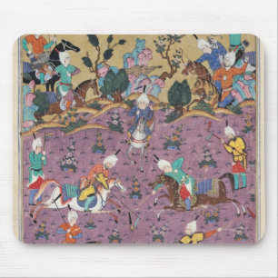 Mousepad Siavosh que joga o polo com Afrasiab