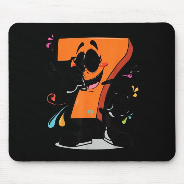 Mousepad Sick Seven 67 Meme Brainrot Halloween Outfit Idea  (Frente)