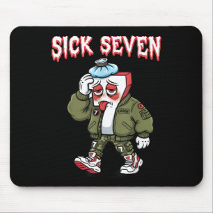Mousepad Sick Seven 67 Meme Divertido Gíria Gen Alpha Brain