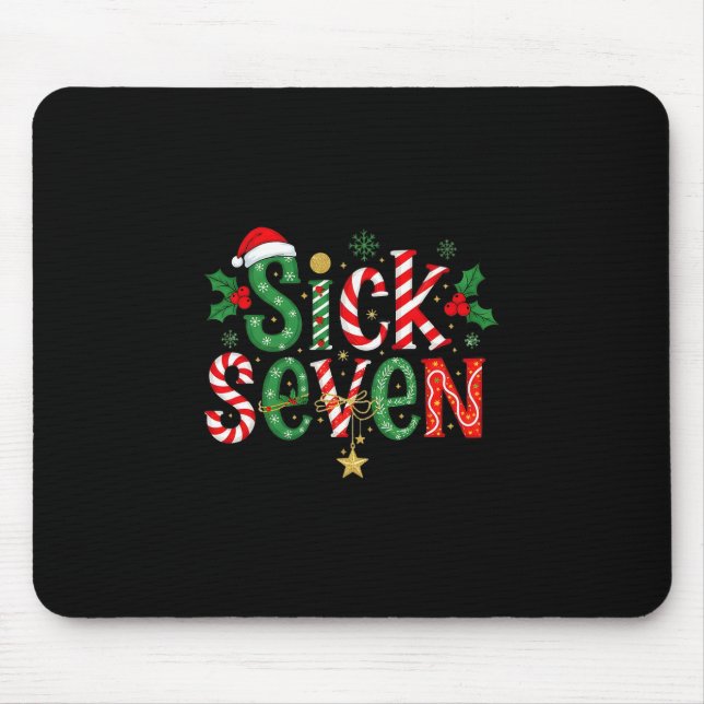 Mousepad Sick Seven Funny Meme 67 Six Seven Funny Christmas (Frente)