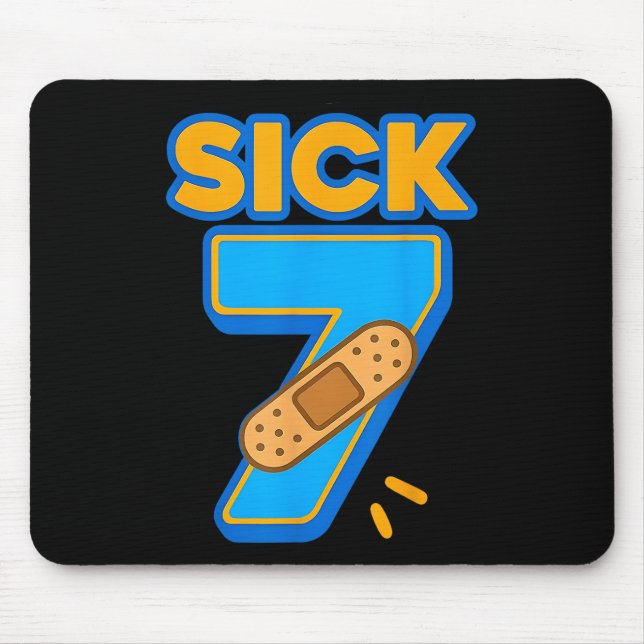 Mousepad Sick Seven Meme Six Seven Sick 7 Funny Birthday By (Frente)