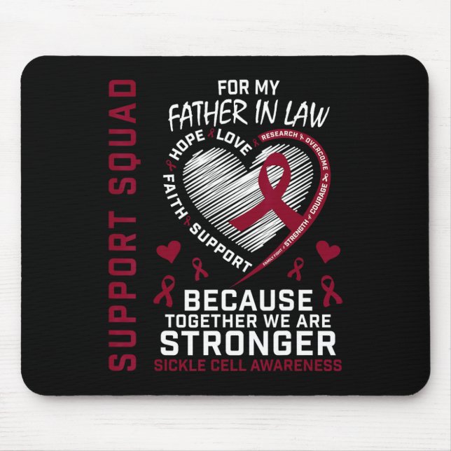 Mousepad Sickle Cell Awarness Items Padre In Law Support (Frente)