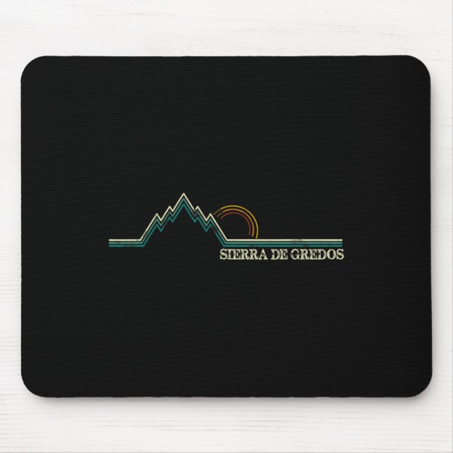 Mousepad Sierra De Gredos Espanha Climbing Retro, Esqui Hik (Frente)
