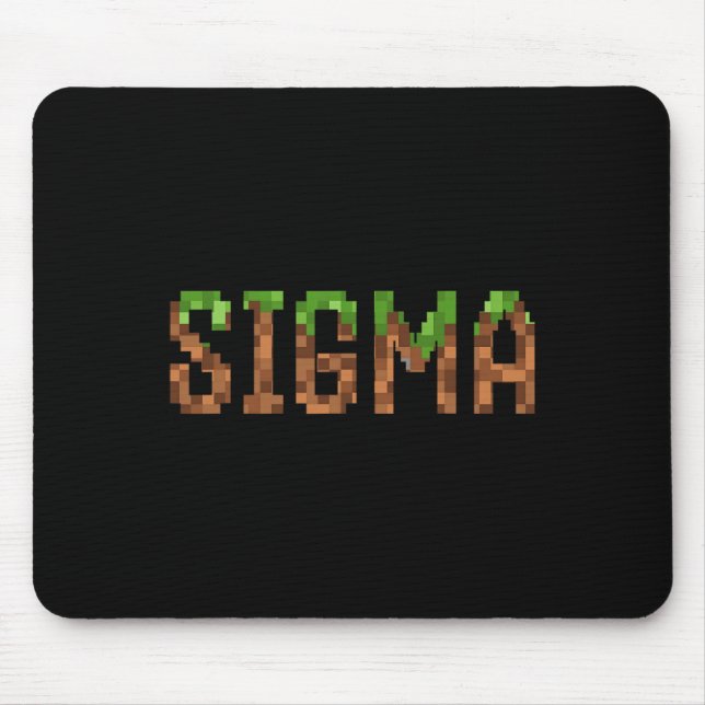 Mousepad Sigma - Arte Pixel de Video Game Retro 8-bit Pc Ga (Frente)