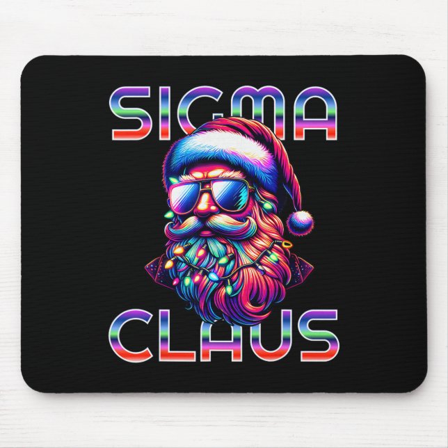 Mousepad Sigma Claus Funny Santa Christmas Meme Teens Boys  (Frente)