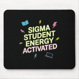 Mousepad Sigma Energia Estudantil Ativada, De Volta à Escol