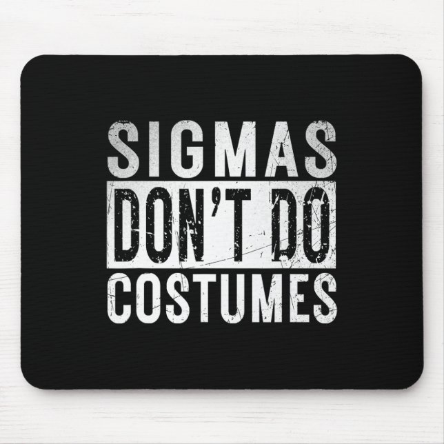 Mousepad Sigmas Não Faça Figurinos Gen Alpha Slang Hallowee (Frente)