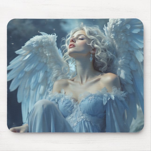 Mousepad Silêncio ligado ao céu: Anjo do Véu à meia-noite (Frente)