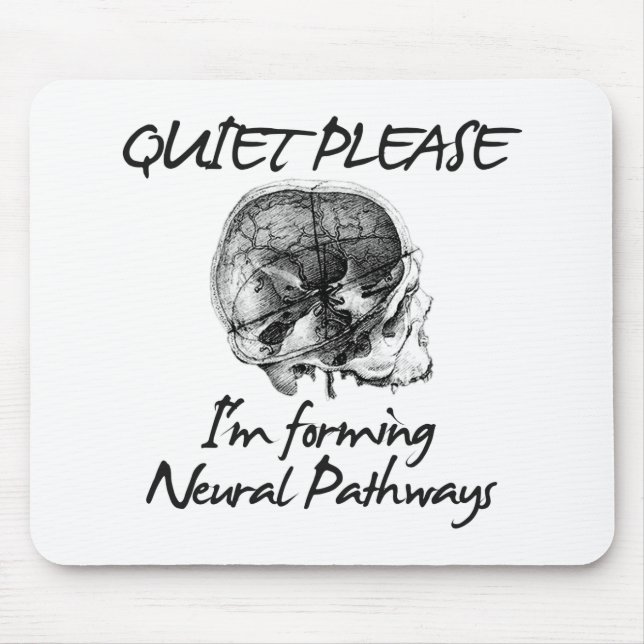 Mousepad Silêncio por favor: Eu estou formando caminhos (Frente)