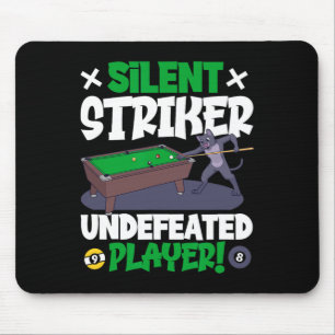 Mousepad Silencioso - Bilhares E Gato