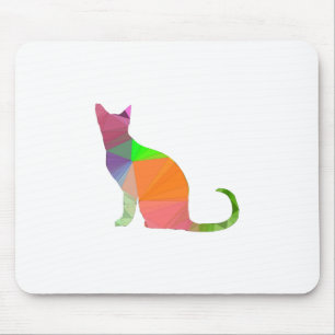 Mousepad Silhouette de Gato Baixo