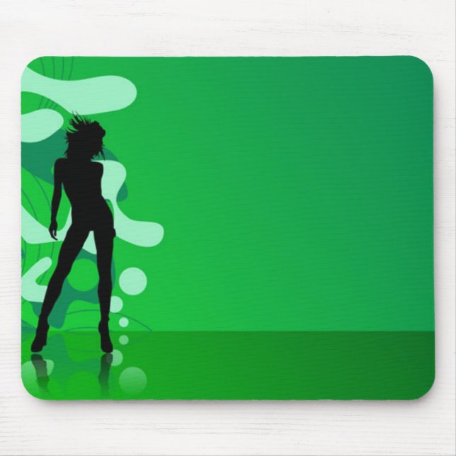 Mousepad Silhouette Verde (Frente)