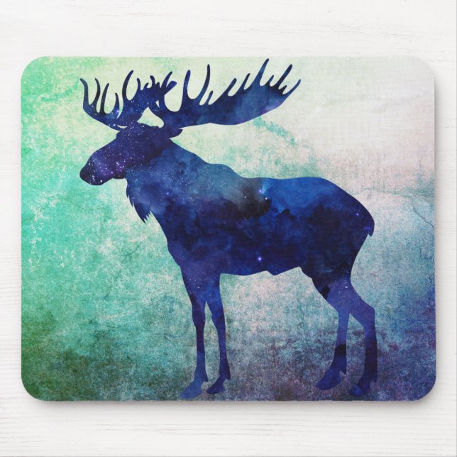 Mousepad Silhueta azul celestial (Frente)