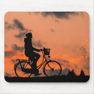 Mousepad silhueta, bicicleta, saúde