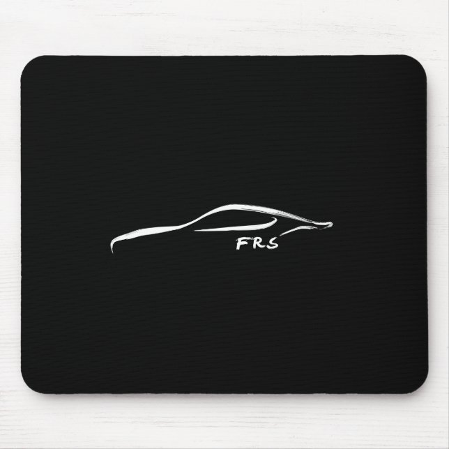 Mousepad Silhueta branca do Brushstroke de FR-S (Frente)