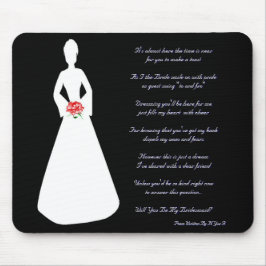 Mousepad Silhueta Bridal Será Minha Colega De Ponta